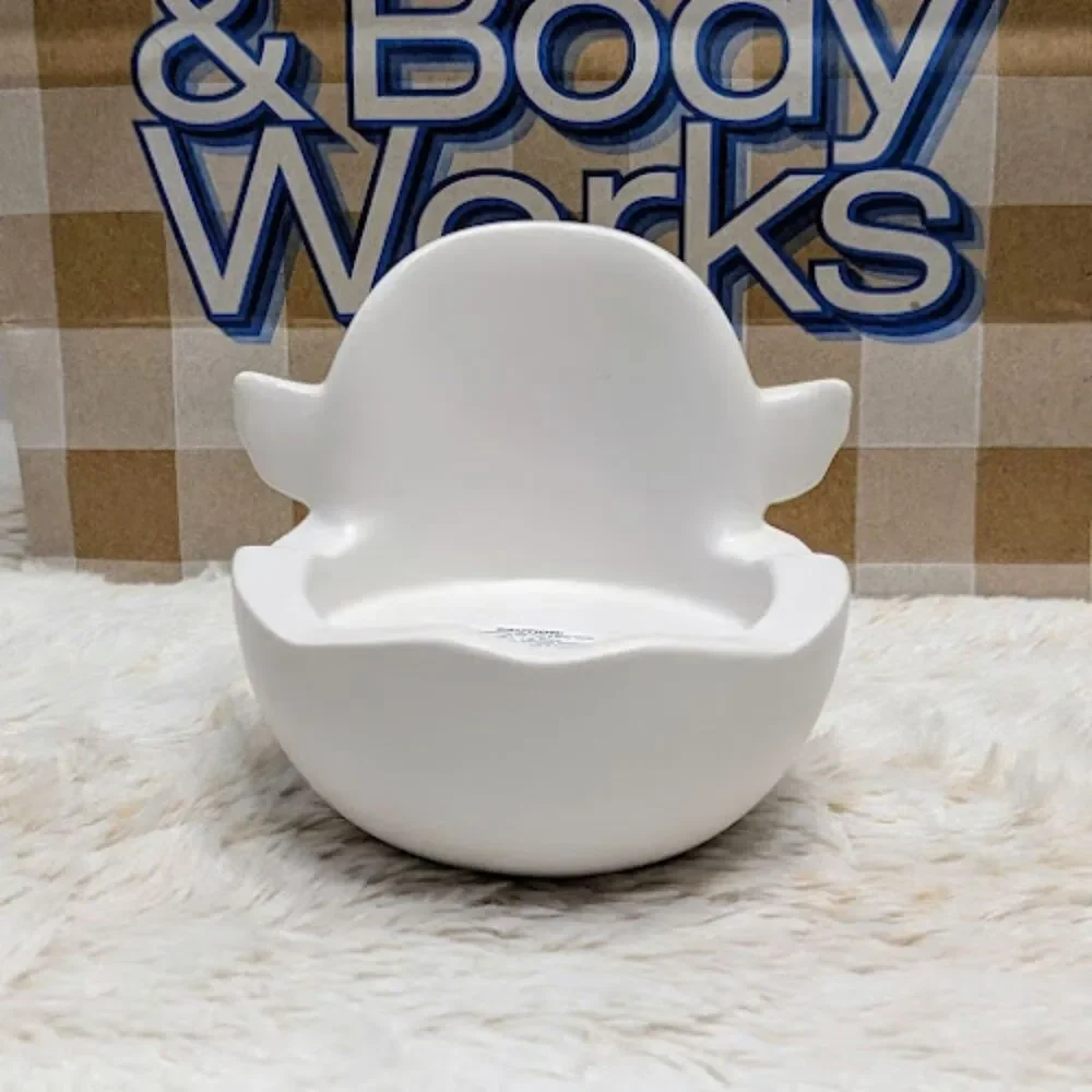 Bath & Body Works Yellow Chick & Egg Single Wick Ceramic Candle Holder - Picture 2 of 4
